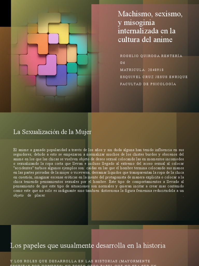 Machismo y Sexismo en el Anime | PDF | Género | Estudios de género