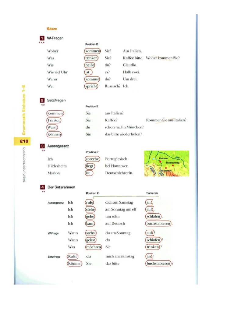Grammatik A1 1 | PDF