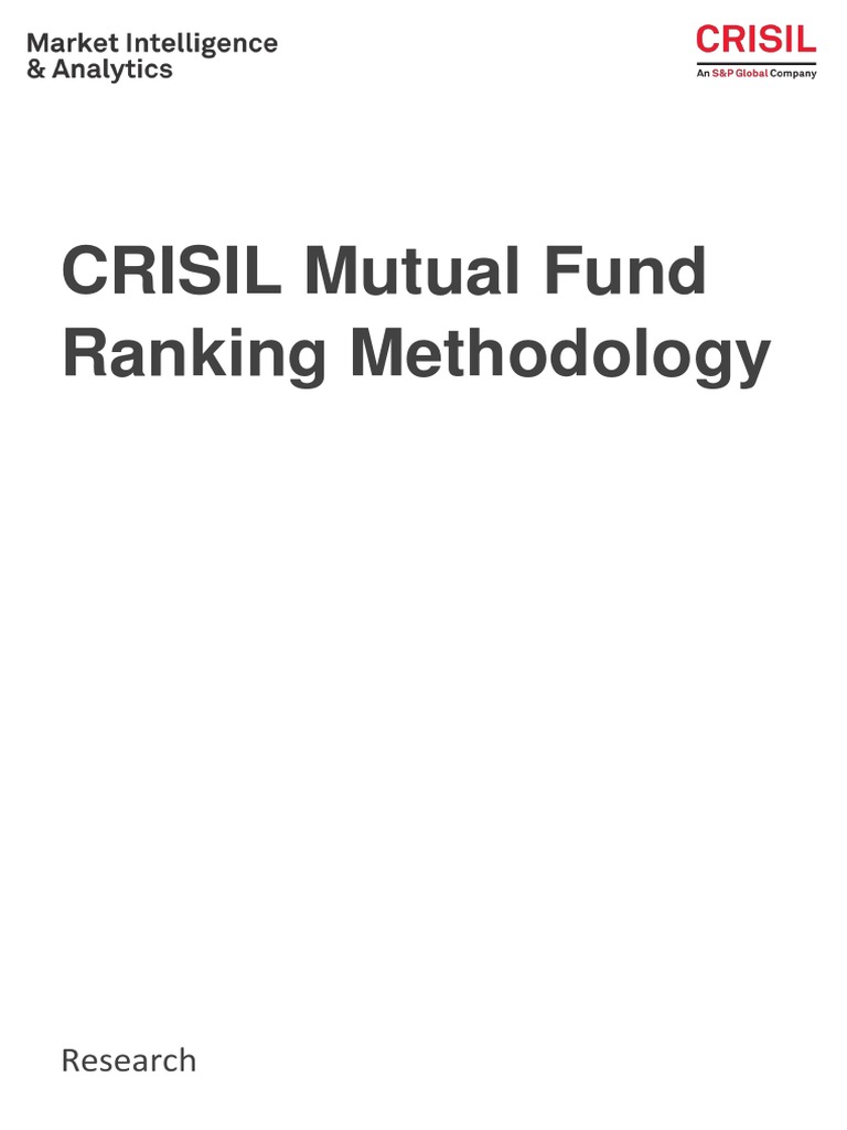 CRISIL Mutual Fund Ranking Methodology PDF Market Liquidity Money Market Fund