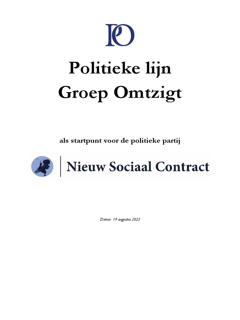 Nieuw Sociaal Contract Basisdocument PDF