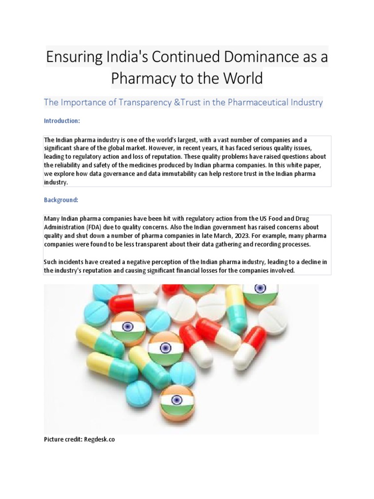 Data Governance For Pharmacy White Paper Pdf
