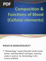 Composition & Functions of Blood