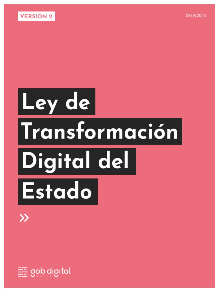 Ley de Transformación Digital Del Estado | PDF