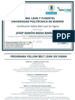 Global Lean - Certificado Yellow Belt