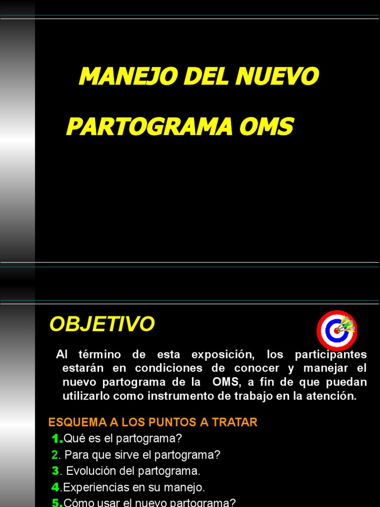 1 - MANEJO DEL NUEVO PARTOGRAMA OMS - PPTM | PDF