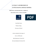 The Accuracy and Precision of Kinesiology-Style Manual Muscle Testing