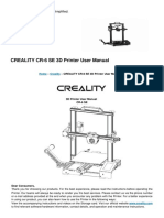 CR 6 Se 3d Printer Manual