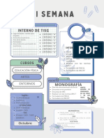 Documento A4 Organizador Semanal Violeta y Verde