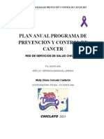 Plan Anual Cancer - P.S Santa Ana 2023