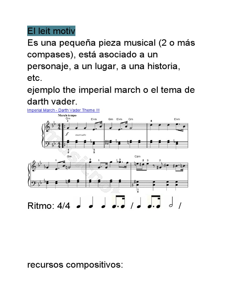 El Leit Motiv | PDF | Melodía | Ritmo