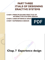 Hci - Part 3 - Chap. 7 User Experience Design