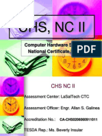 CHS, NC Ii: Computer Hardware Servicing National Certificate Level II