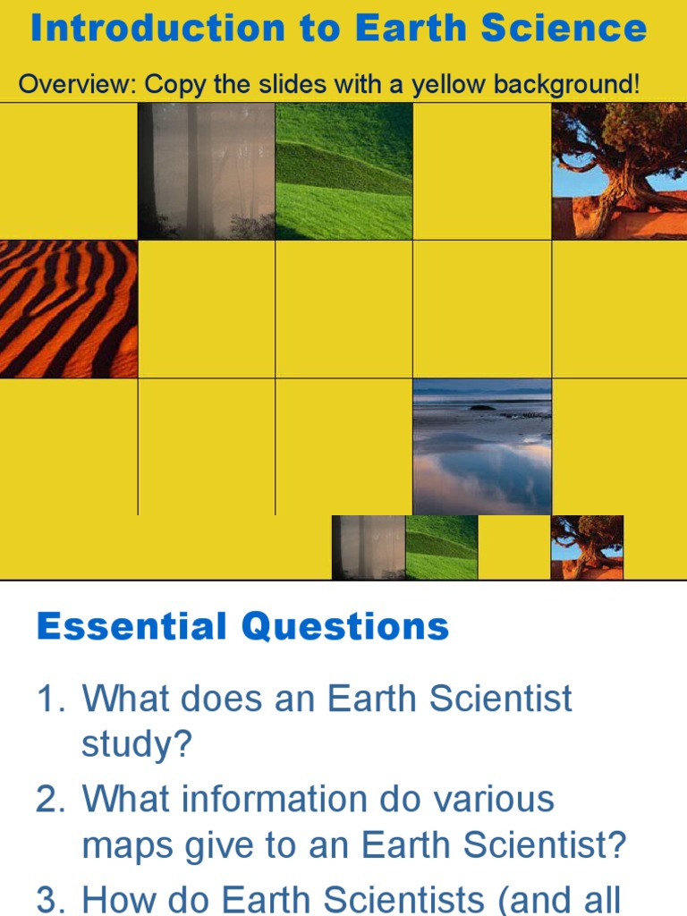 Introduction to Earth Science Overview | PDF | Science & Mathematics