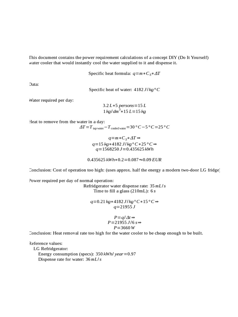 Water Cooler DIY PDF