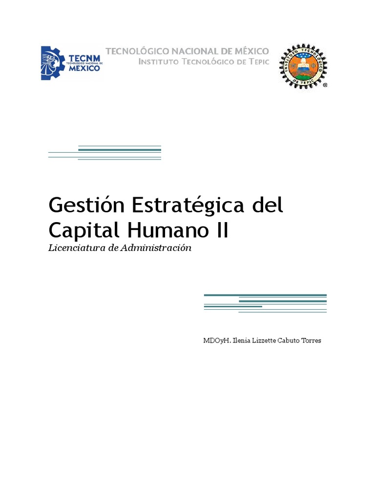Gestión Estratégica Del Capital Humano II Parte Uno | PDF