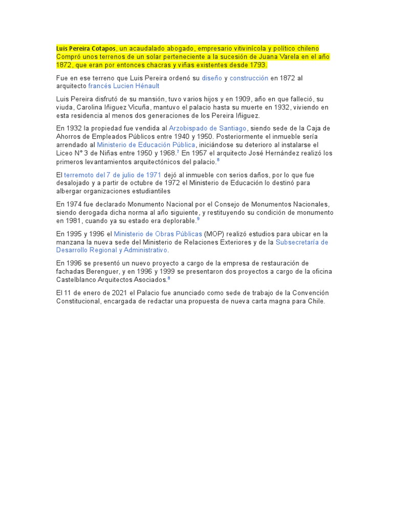 Luis Pereira Cotapos PDF