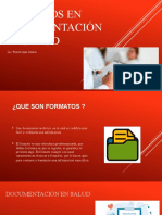 Formatos en Documentación de Salud