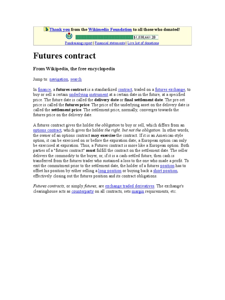 Understanding Futures Contracts and Margins | PDF | Futures Contract ...