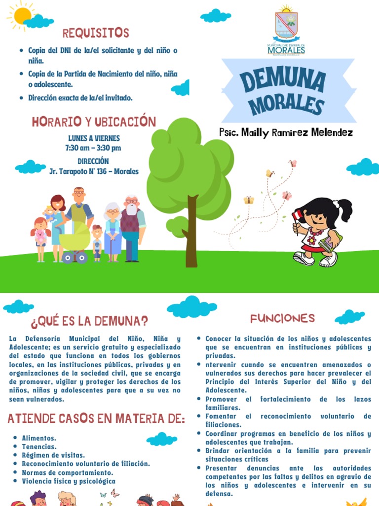 Información sobre la DEMUNA en Morales | PDF | Justicia | Crimen y ...