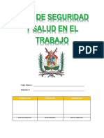 Plan de Seguridad y Salud en El Trabajo.