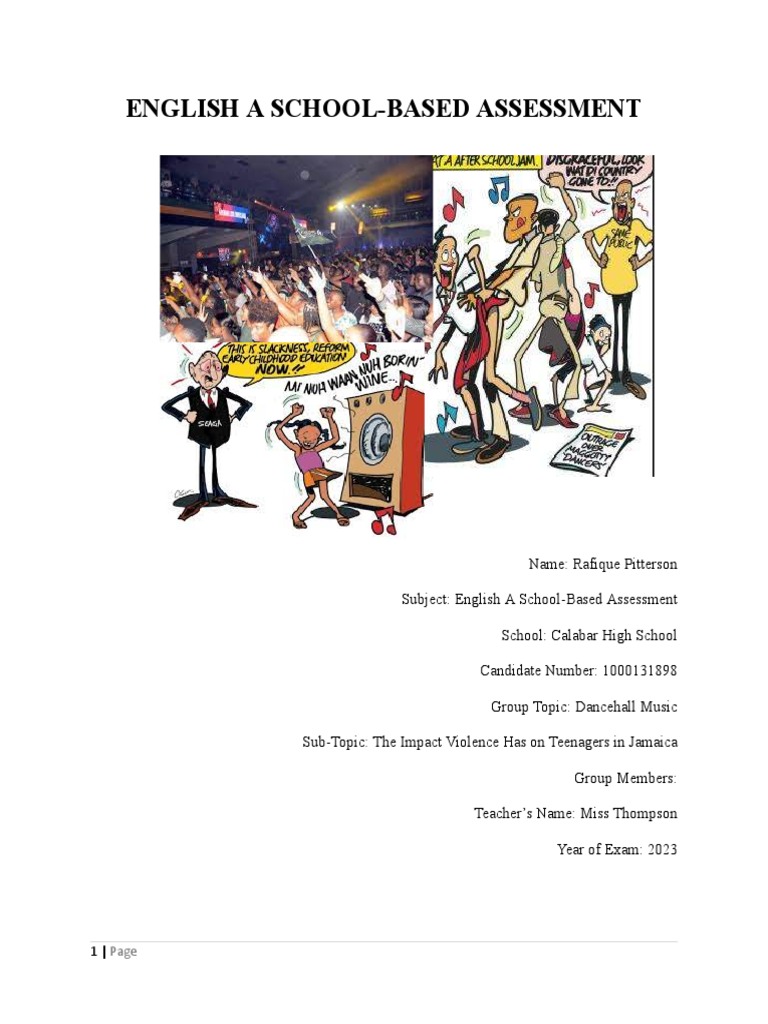 Rafique English SBA 2 | PDF