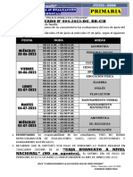 Rol de Examenes Mensual-Junio - Primaria