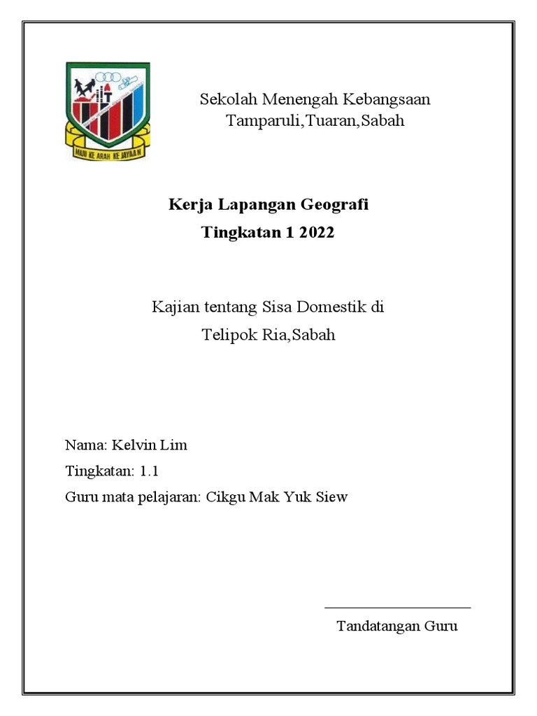 Sekolah Menengah Kebangsaan Tamparuli | PDF