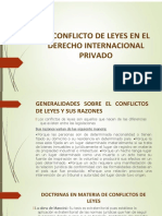 Conflicto de Leyes Segun El Derecho Internacional Privado