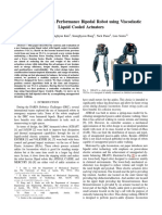 Control of A High Performance Bipedal Robot Using Viscoelastic Liquid Cooled Actuators