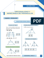 C - Sem4 - G - Proporcionalidad de Segmentos y Semejanza de Triángulo