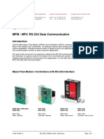 Specification MFM / MFC RS-232 Data Communication