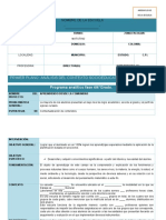 Plan Analítico 4°