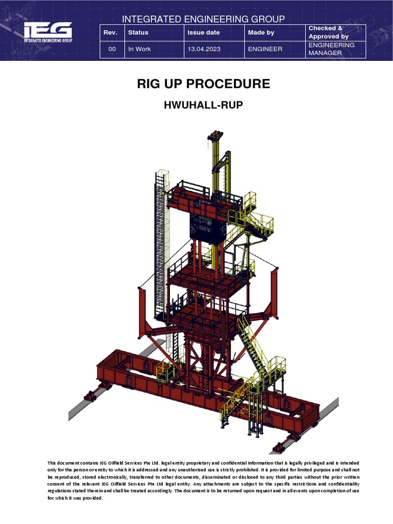 HWUHALL Rig Up Procedure Guide | PDF | Screw | Personal Protective ...