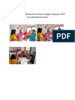 Kelas Ibu Hamil Pertemuan Pertama Tanggal 3 Agustus 2022 Di Lembang Buntu Datu
