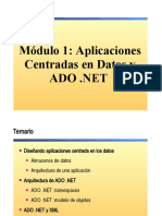 Aplicaciones Centradas en Datos y ADO Net