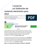 Informacion de Comercio Electronico