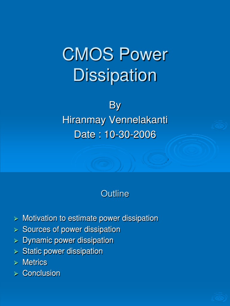 A Comprehensive Breakdown of CMOS Power Dissipation Sources Including