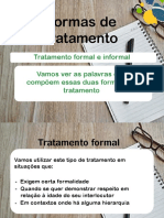 Formas de Tratamento