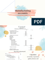 Manufacturing Accounts Slides