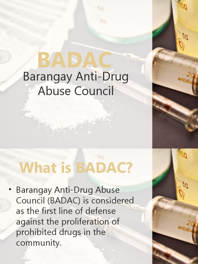 BADAC | PDF | Substance Abuse | Social Aspects Of Psychoactive Drugs