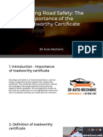 Get Your Roadworthy Certificate From A Genuine Mechanic