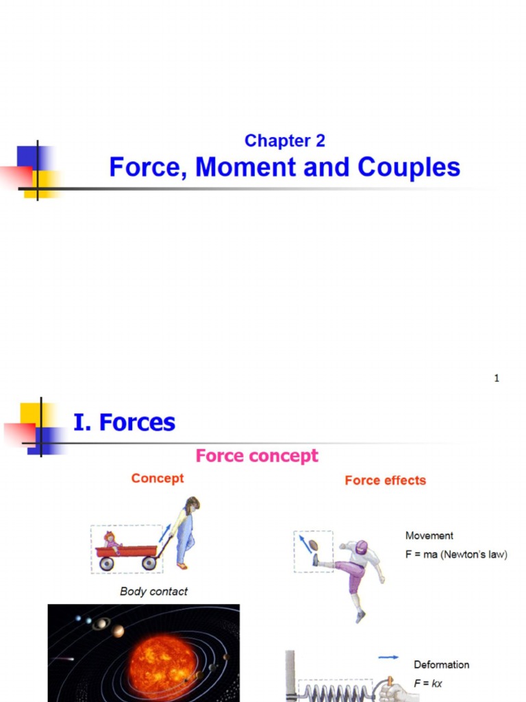 Force, Moment, Couples | PDF