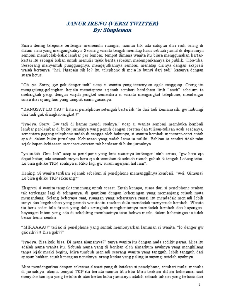 Janur Ireng (Versi Twitter) PDF