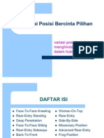 Berbagai Posisi Bercinta Pilihan