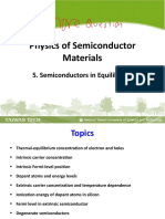 Semiconductor in Equilibrium