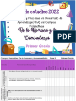 1° Contenidos y Procesos de Desarrollo de Aprendizaje Del Campo Formativo de Lo Humano y Lo Comunitario