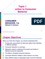 Topic 1 - Introduction To Consumer Behaviour