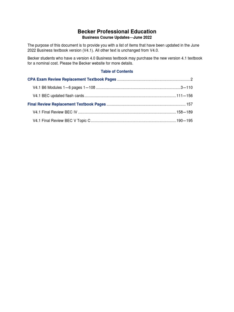 Course Updates | PDF