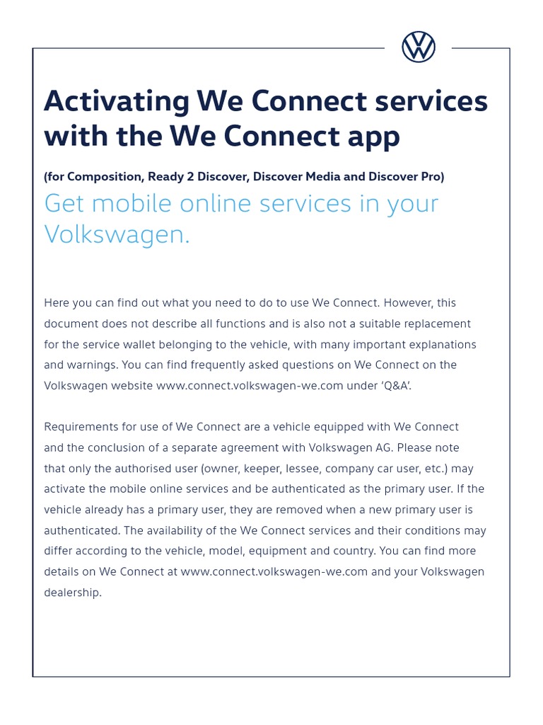We Connect Activation App EN | PDF | Telephone | Mobile App