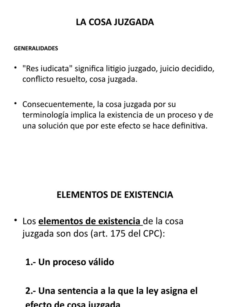 Cosa Juzgada en | PDF | Res Judicata | Sentencia (ley)